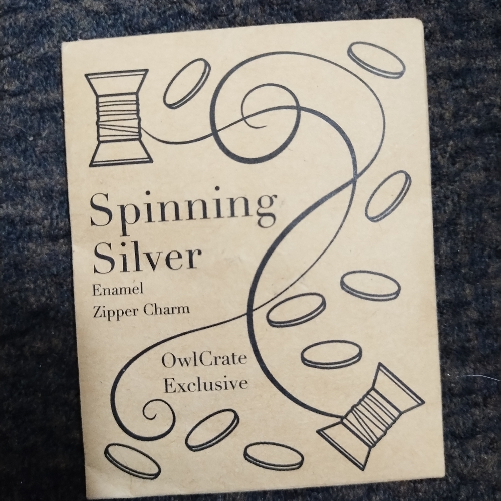 Spinning Silver Enamel Zipper Charm